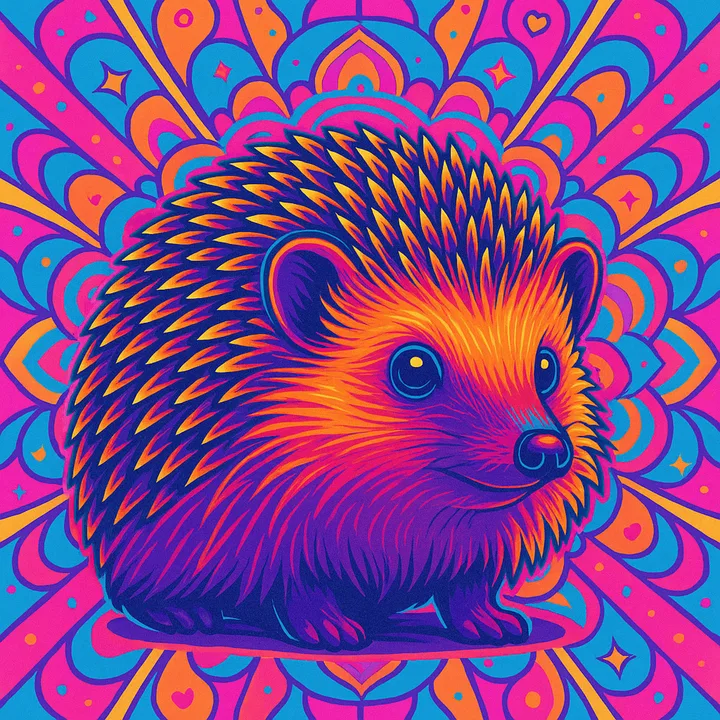 Neon Kaleidoscope — a Painted Critters style