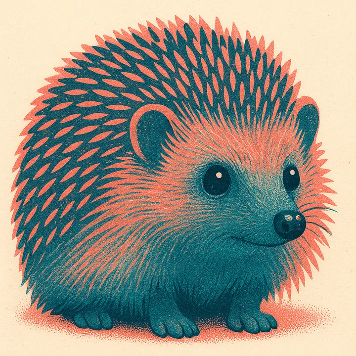 Risograph Print — a Painted Critters style