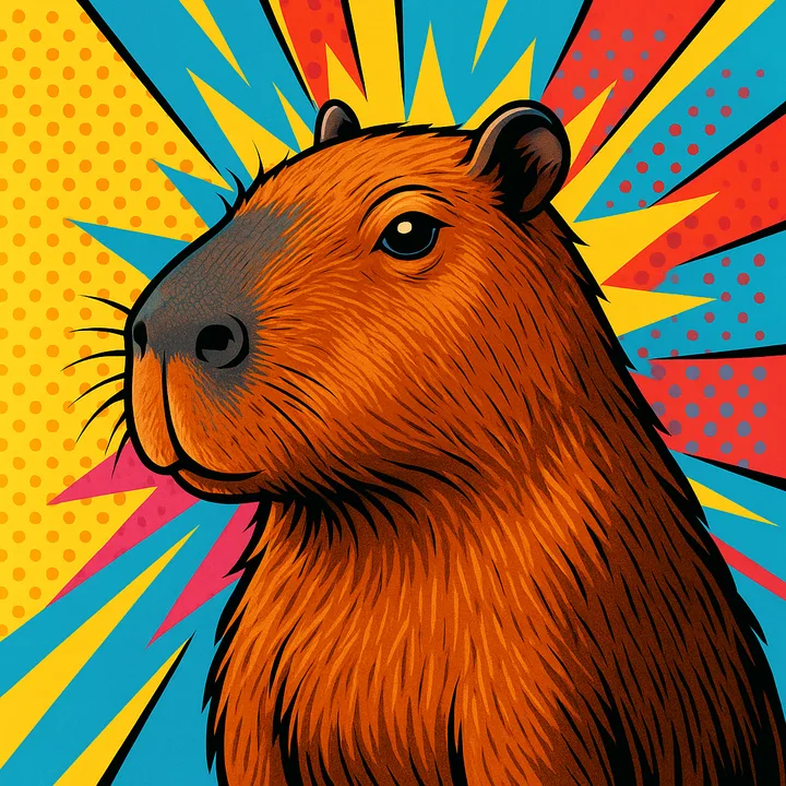 Comic Burst Celebration — a Painted Critters style