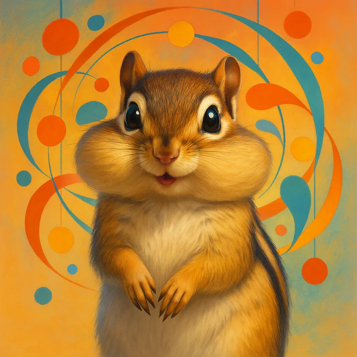 Kinetic Art Orbiting Confetti — a Painted Critters style