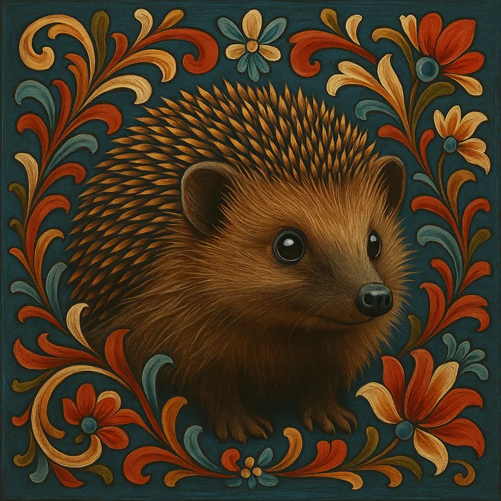 Norwegian Rosemaling — a Painted Critters style